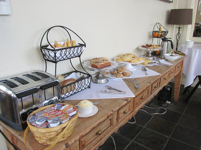 breakfast buffet, carter house inns, bed & breakfast, eureka, california