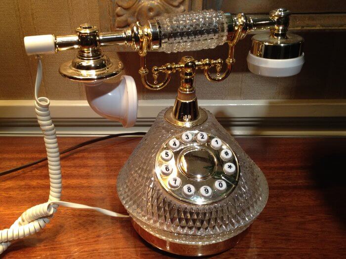 Old-fashioned phone, The Benson Hotel, Portland, Oregon