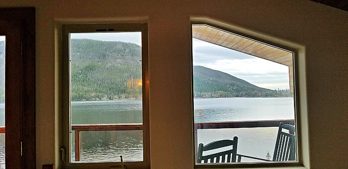 Western Riviera Lodging includes Lakefront view from Tree House Cabins.