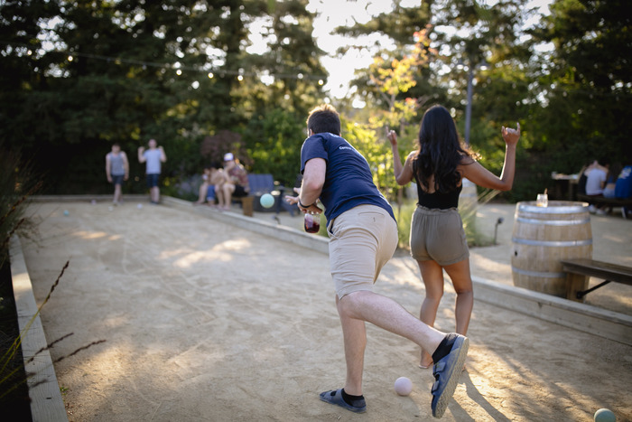 The Sandman Santa Rosa Wine Country bocce ball court