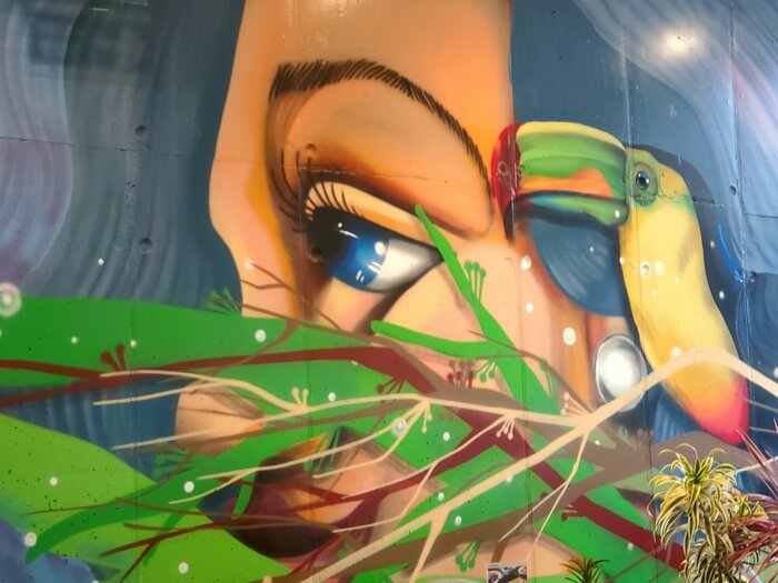 restaurant mural