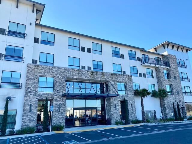 Cambria Hotel Napa Valley has ADA parking and electric vehicle charging stations out front.