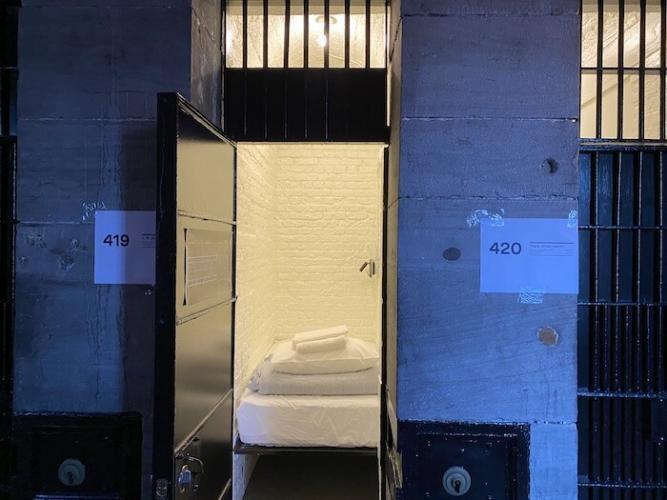 Cell block rooms, Saintlo Ottawa Jail Hostel, Ottawa, Ontario, Canada