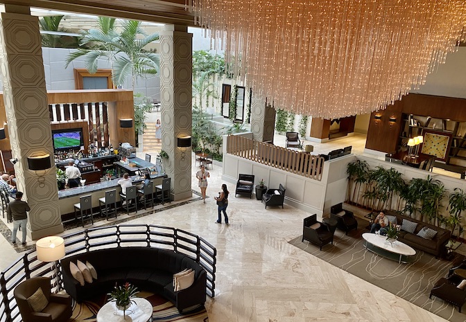 Sheraton Santo Domingo has a very polished lobby.