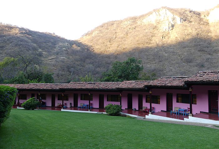 mountain resort with hot springs in Michoacan, Mexico
