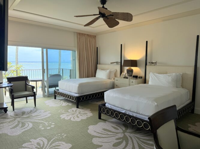 Sleeping area in guestroom at The Kahala Hotel & Resort