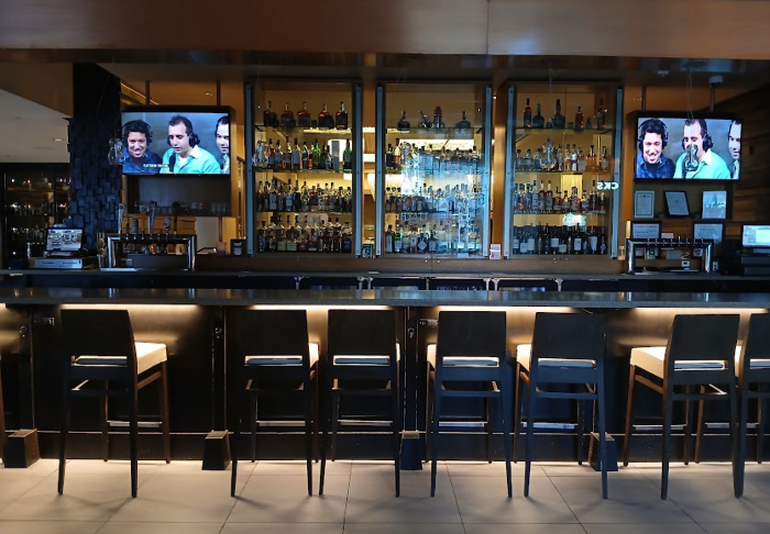The bar in Sway, the first stop on Louisville's Urban Bourbon Trail