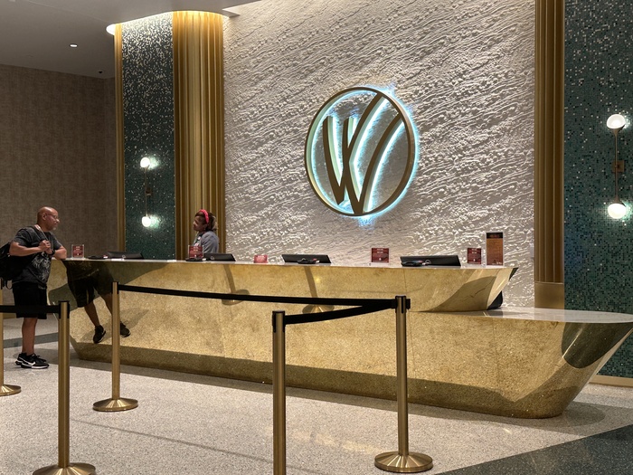 Check-in area of hotel