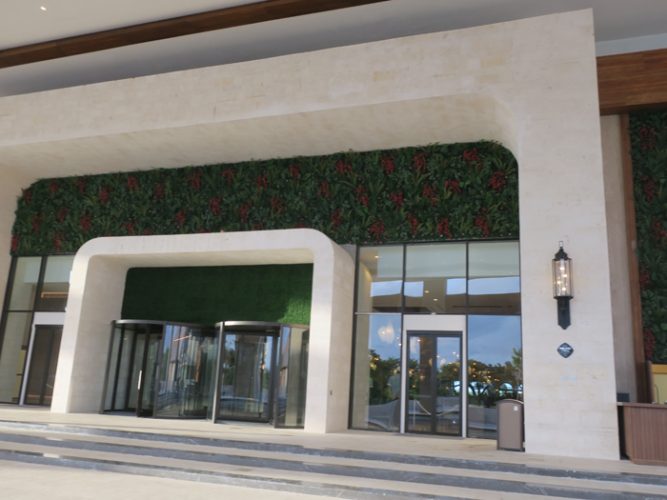 main glass entrance doors